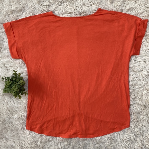 Zenana Twist Hem Dolman Top 💗 Orange - Picture 4 of 10